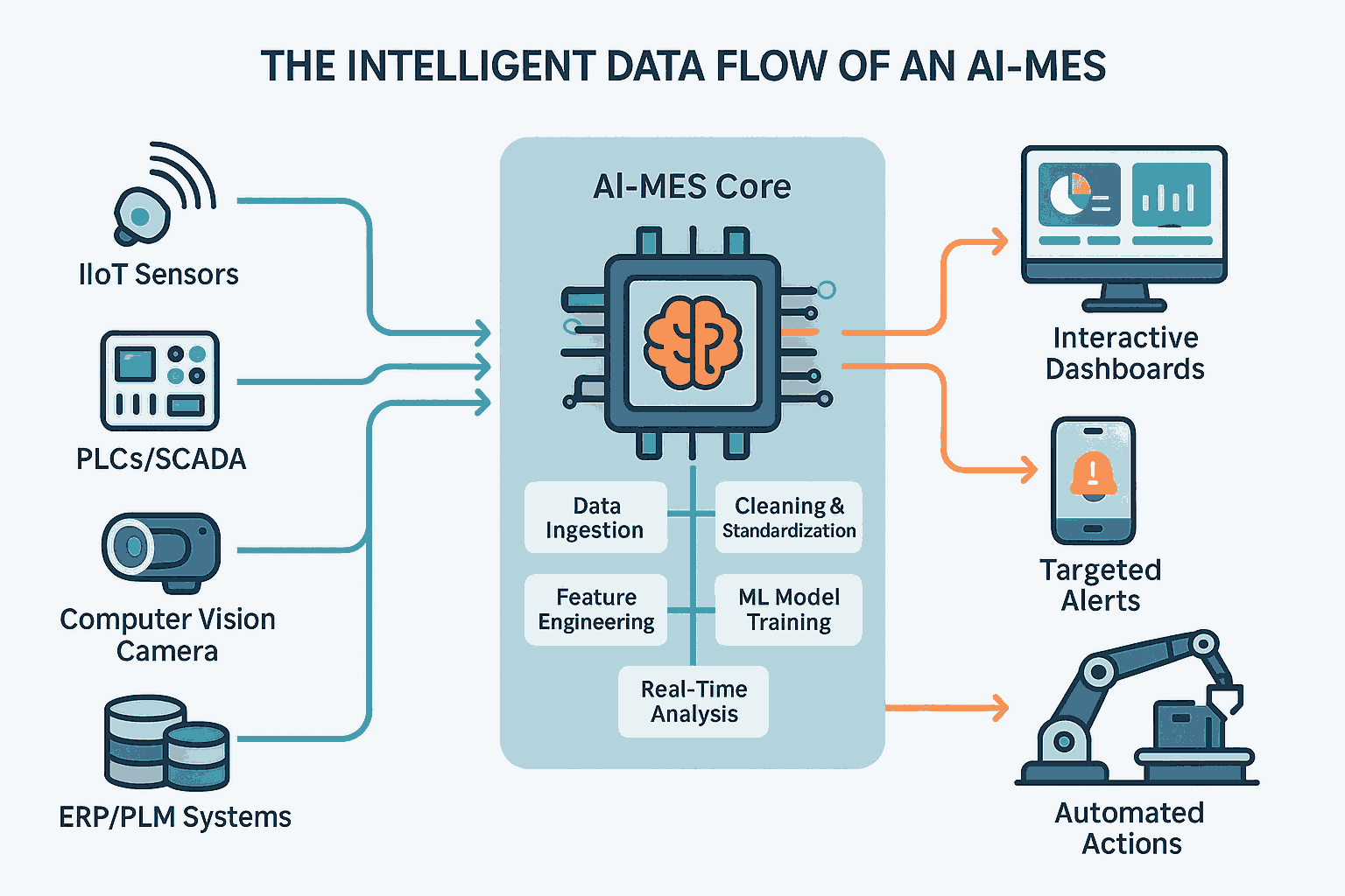 AI Pipeline of an AI Manufacturing Execution Systems