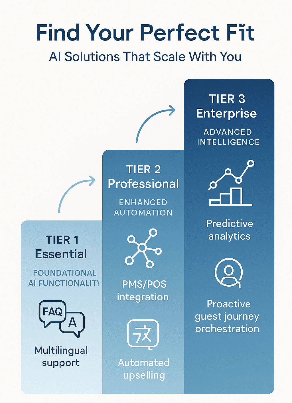AI Solutions Infographic tier level