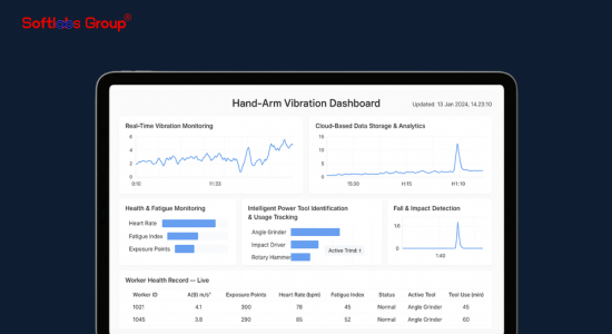 AI Powered Hand Arm Vibration Monitoring Device