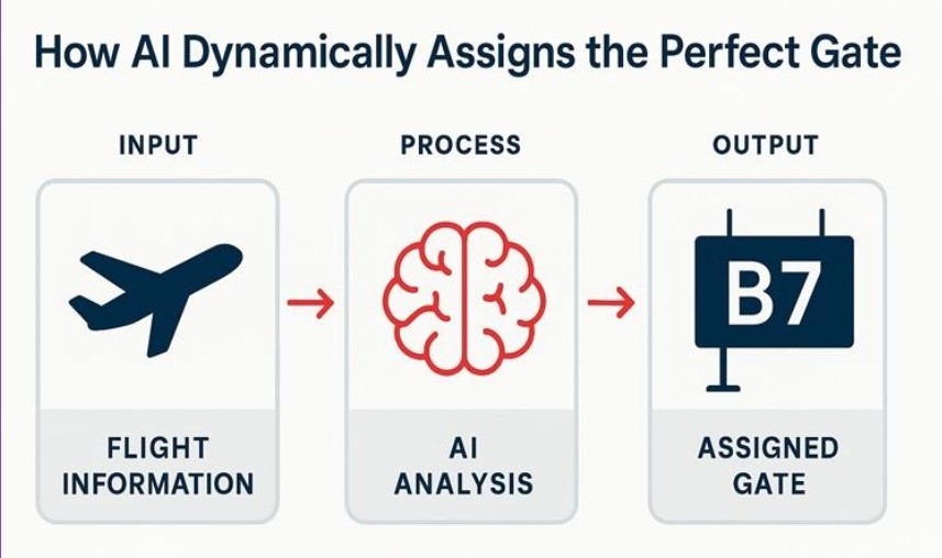 how ai check flight time & optimally adjust gate times
