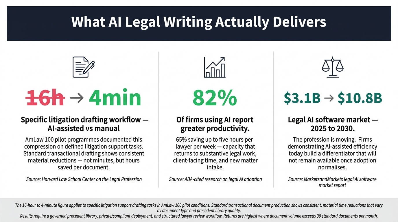What an AI legal writing solution actually delivers - key results and benefits