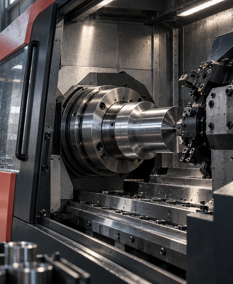AI-generated illustrative Manufacturing scene; not a client location