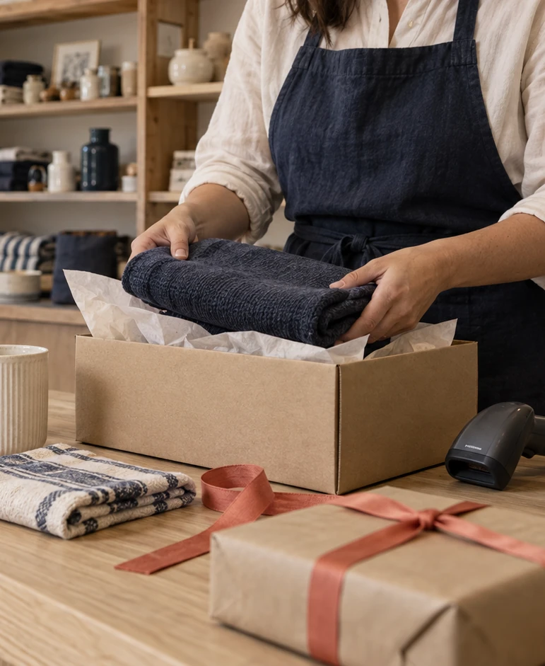 AI-generated illustrative Retail & eCommerce scene; not a client location