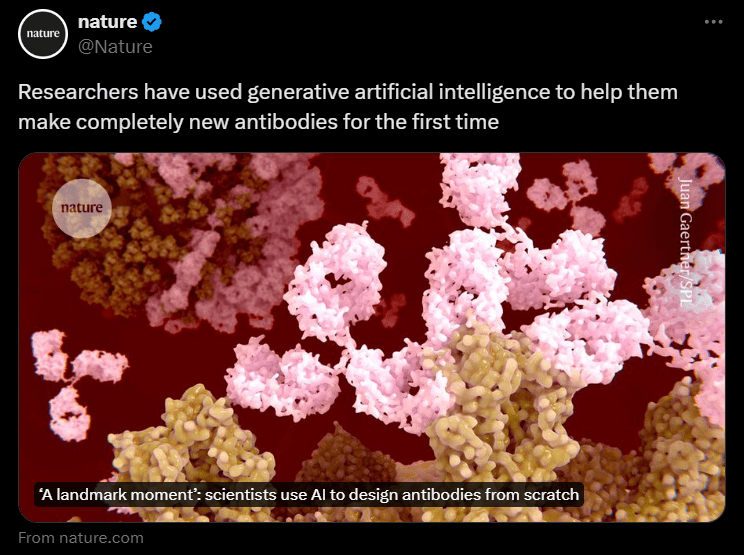 AI creating antibodies