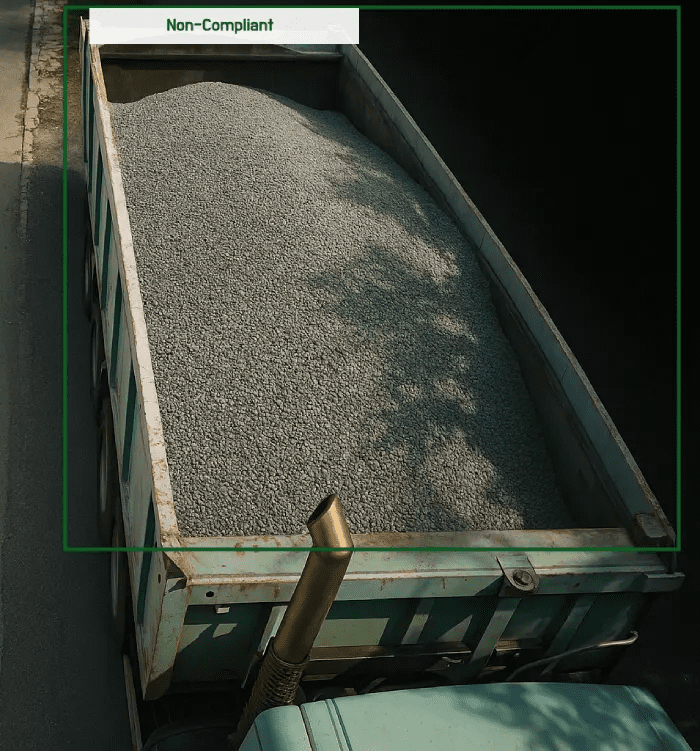 ai cv for material transport