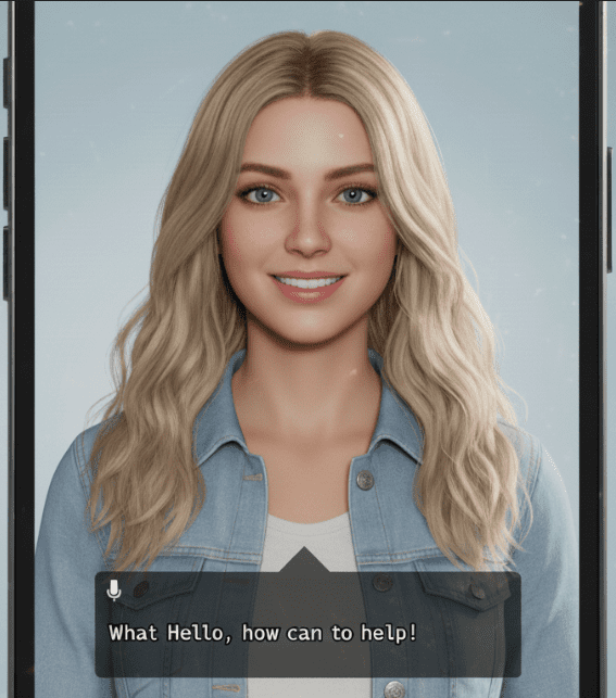European female AI avatar