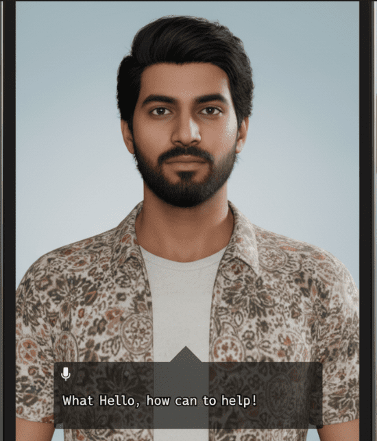 Indian female AI avatar